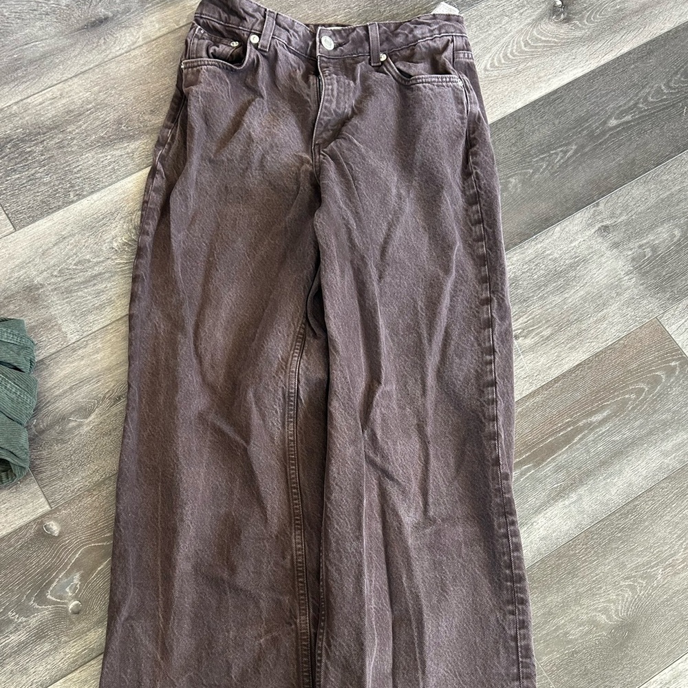 zara brown jeans